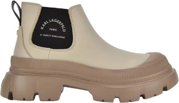 Karl Lagerfeld Korte Gore Boot Trekka Max Beige Dames