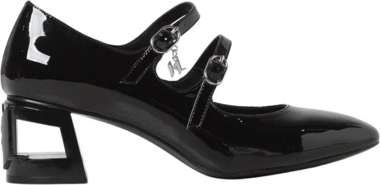 Karl Lagerfeld Lakleren Dubbele Band Hakken