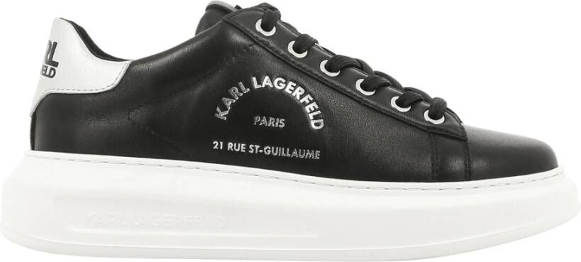 Karl Lagerfeld 's shoes leather trainers sneakers Kapri Plexikonic Zwart - Foto 16