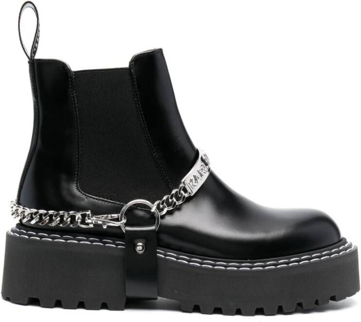 Karl Lagerfeld Patrol II k-chain gore laarzen Zwart Dames