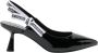Karl Lagerfeld Hoge hakken Panache Ribbon Sling in zwart - Thumbnail 1