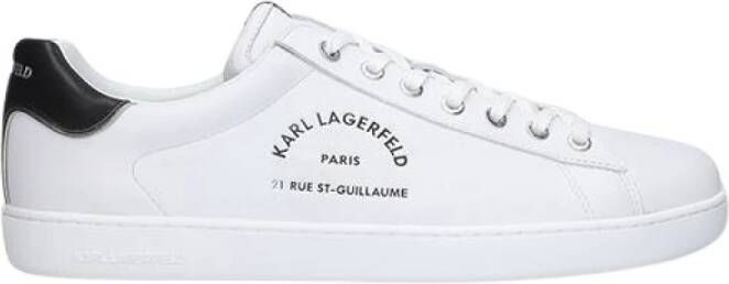 Karl Lagerfeld Buty męskie sneakersy Kourt II Maison Karl Lace Kl51541 011 Wit Heren