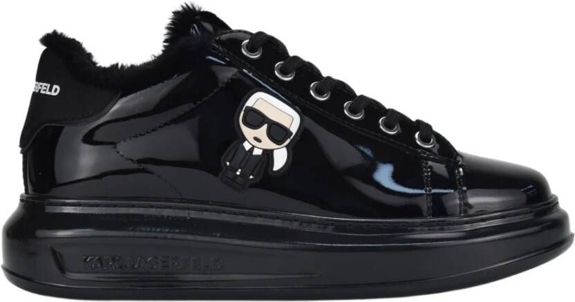 Karl Lagerfeld Sneakers Kapri Ikon Shine Lo Lace in zwart - Foto 6