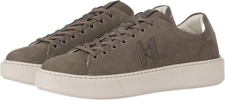 Karl Lagerfeld Sneakers Maxi Kup Monogram Injekted Low Beige Heren