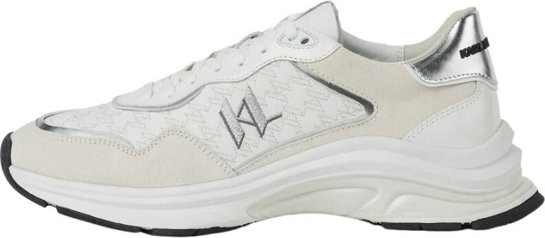 Karl Lagerfeld Sneakers Lux Finesse Monogram Low Lace Wit Dames