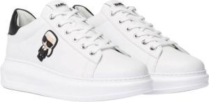Karl Lagerfeld women's shoes leather trainers sneakers K Ikonik Kapri Wit Dames