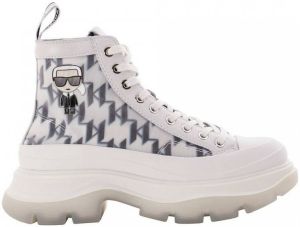 Karl Lagerfeld Boots & laarzen Luna Monogram Mesh Boot in white