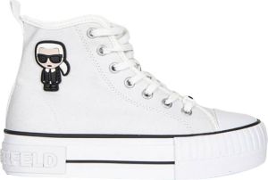 Karl Lagerfeld Sneakers Kampus Max Karl Ikonic Hi Lace in white