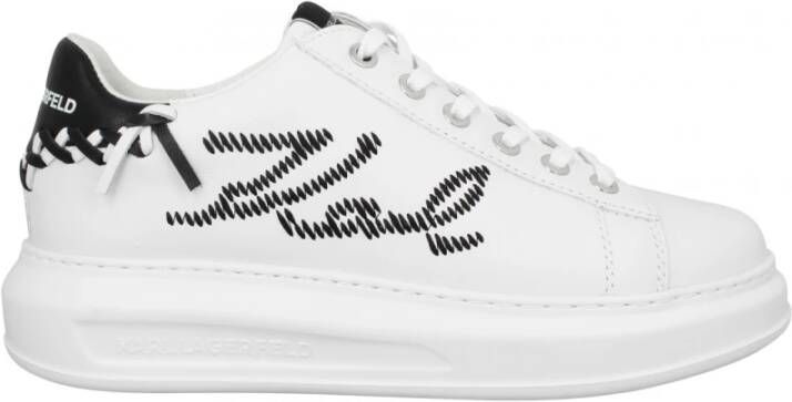 Karl Lagerfeld Sneakers Kapri Whipstitch Lo Lace in wit