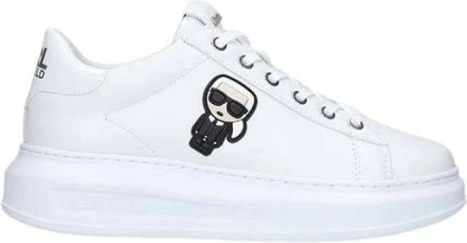 Karl Lagerfeld women shoes leather trainers sneakers K Ikonik Kapri Wit Dames