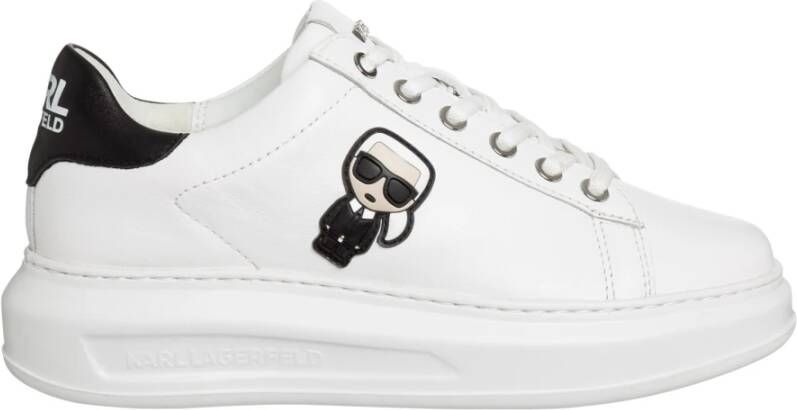 Karl Lagerfeld women's shoes leather trainers sneakers K Ikonik Kapri Wit Dames - Foto 2