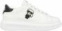 Karl Lagerfeld women's shoes leather trainers sneakers K Ikonik Kapri Wit Dames - Thumbnail 2