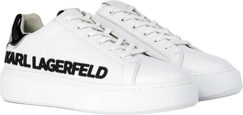 Karl Lagerfeld Deportiva con logotipo en relieve en el lateral Wit Heren - Foto 1