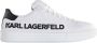 Karl Lagerfeld Deportiva con logotipo en relieve en el lateral Wit Heren - Thumbnail 1
