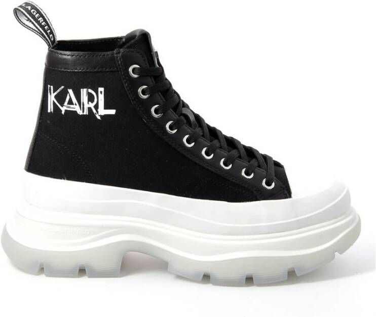 Karl Lagerfeld Boots & laarzen Art Deco Lace Boot in zwart