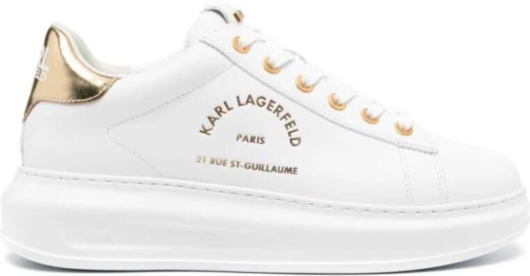 Karl Lagerfeld Stijlvolle Sneakers voor Mannen en Vrouwen White Dames