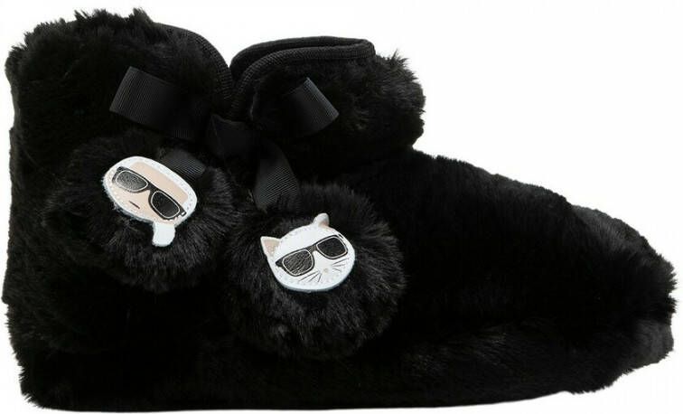 Karl Lagerfeld Boots & laarzen KASA Twin Pompom Boot in zwart