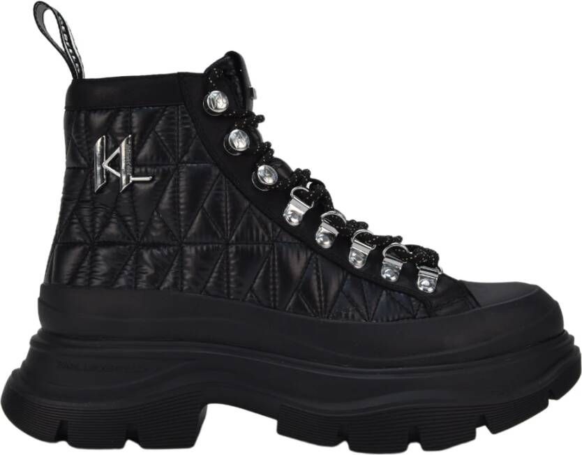 Karl Lagerfeld Lace-up Boots Black Dames