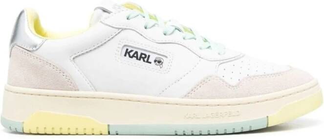 Karl Lagerfeld Witte Casual Gesloten Platte Sneakers White Dames