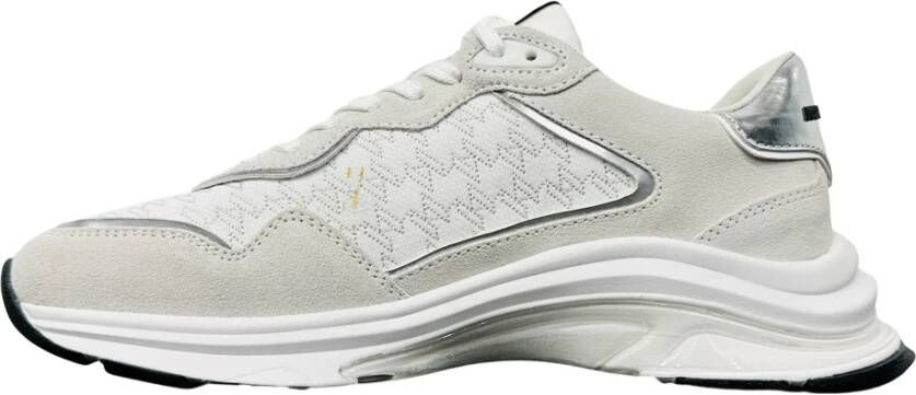 Karl Lagerfeld Witte Leren Sneakers White Heren