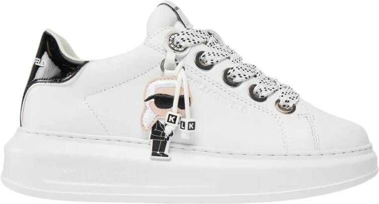 Karl Lagerfeld Witte Sneaker Kapri Kl62576N White Dames