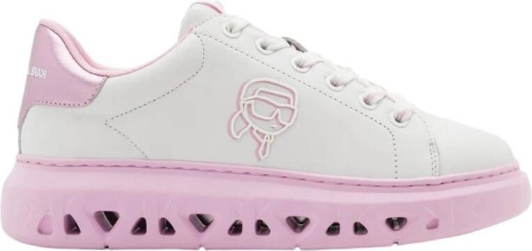 Karl Lagerfeld Witte Sneakers Kapri Kl64530N Vrouwen White Dames