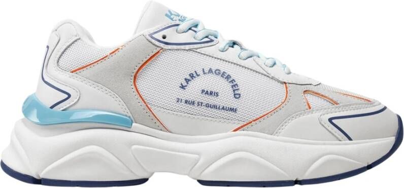 Karl Lagerfeld Witte Sneakers Regular Fit Multicolor Heren