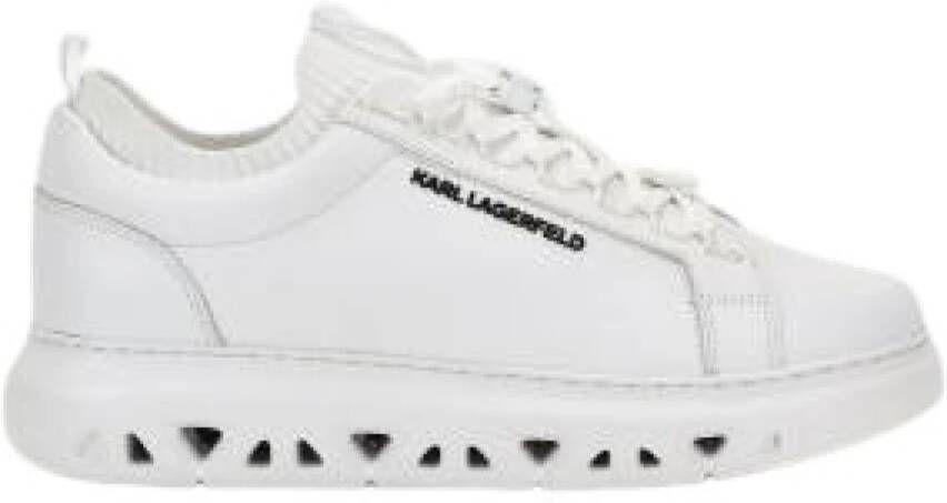 Karl Lagerfeld Witte Sneakers Regular Fit White Heren