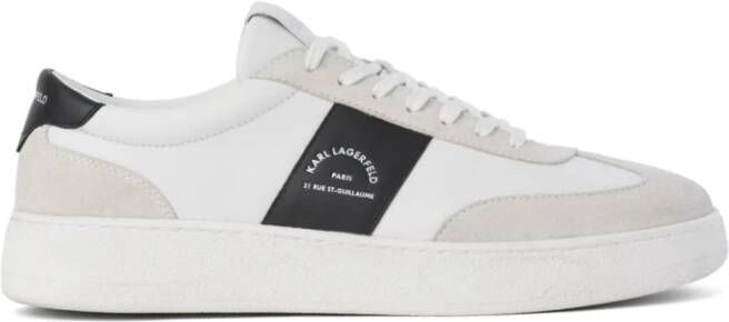 Karl Lagerfeld Witte Sneakers Regular Fit White Heren