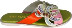Kat Maconie Strass Leren Slippers Meerkleurig Dames