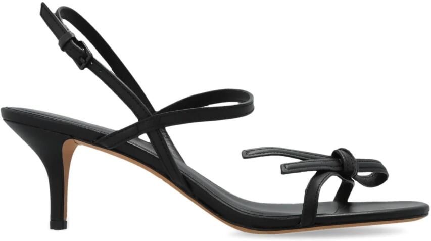 Kate Spade Loop Glad Leren Sandaal met Kittenhak