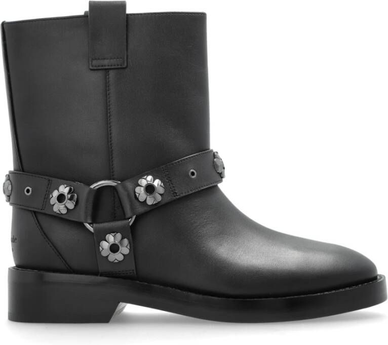 Kate Spade Leren enkellaarzen met applicaties