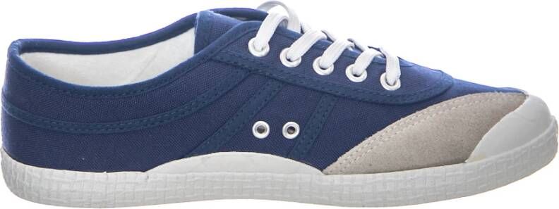 Kawasaki Blauwe Canvas Veterschoenen Blue Dames