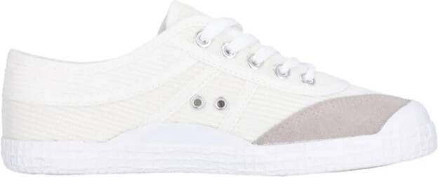 Kawasaki Corduroy Schoen Wit Minimalistisch Stijlvol White