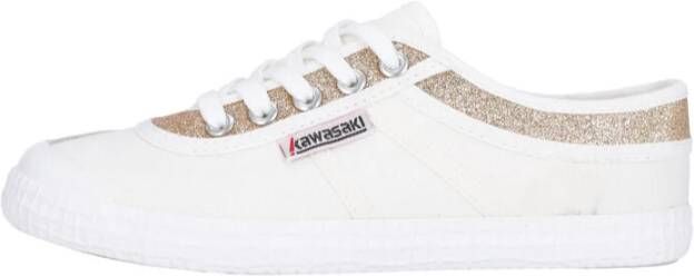 Kawasaki Glitter Canvas Schoen Goud Multicolor Dames