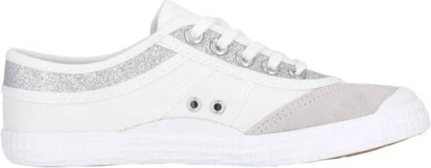 Kawasaki Glitter Canvas Schoen Zilver White Heren