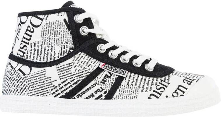 Kawasaki Sneakers News Paper Canvas Boot K202413 1002 White