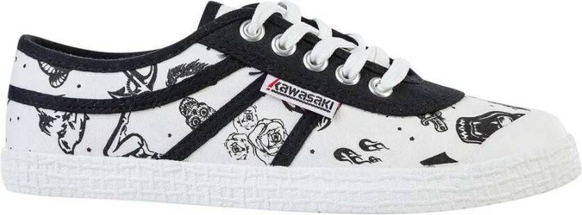 Kawasaki Sneakers Tattoo Canvas Shoe K202420 1002 White
