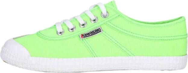 Kawasaki Neon Canvas Schoen Groene Gecko Green Dames