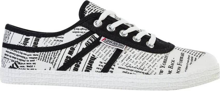 Kawasaki Nieuws Papier Stijl Canvas Sneakers Multicolor Heren