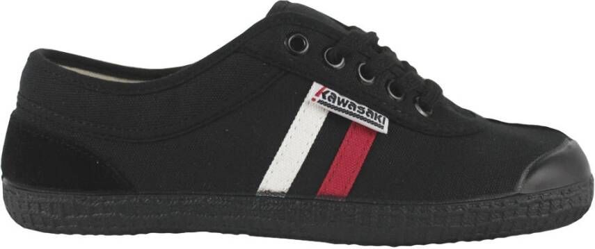 Kawasaki Sneakers Retro 23 Canvas Shoe K23 60W Black Stripe Wht Red