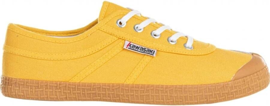 Kawasaki Pure Shoe Golden Rod Canvas Sneakers Yellow Dames