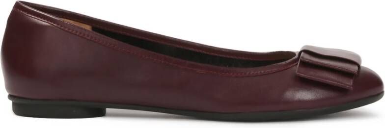 Kazar Ballerina's in kastanjebruin met een strik - Foto 2