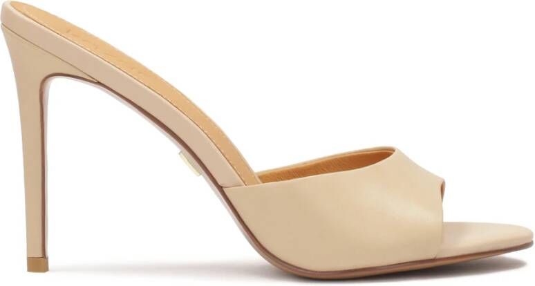 Kazar Beige leren muiltjes met hak Beige Dames