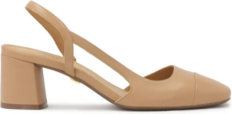 Kazar Beige pumps met open hiel