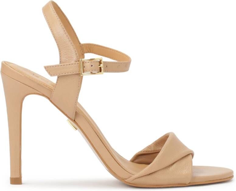 Kazar Beige sandalen met elegant versleten band