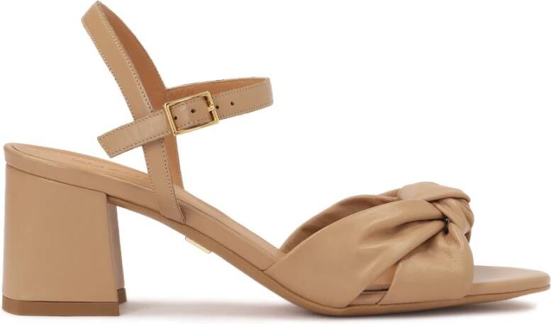 Kazar Beige sandalen met geknoopte band