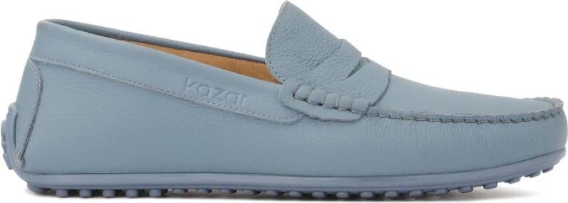 Kazar Blauwe heren leren mocassins