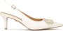 Kazar Bruiloft lage stiletto-pompen met sieradenversiering Beige Dames - Thumbnail 2