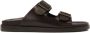 Kazar Bruin leren teenslippers - Thumbnail 1